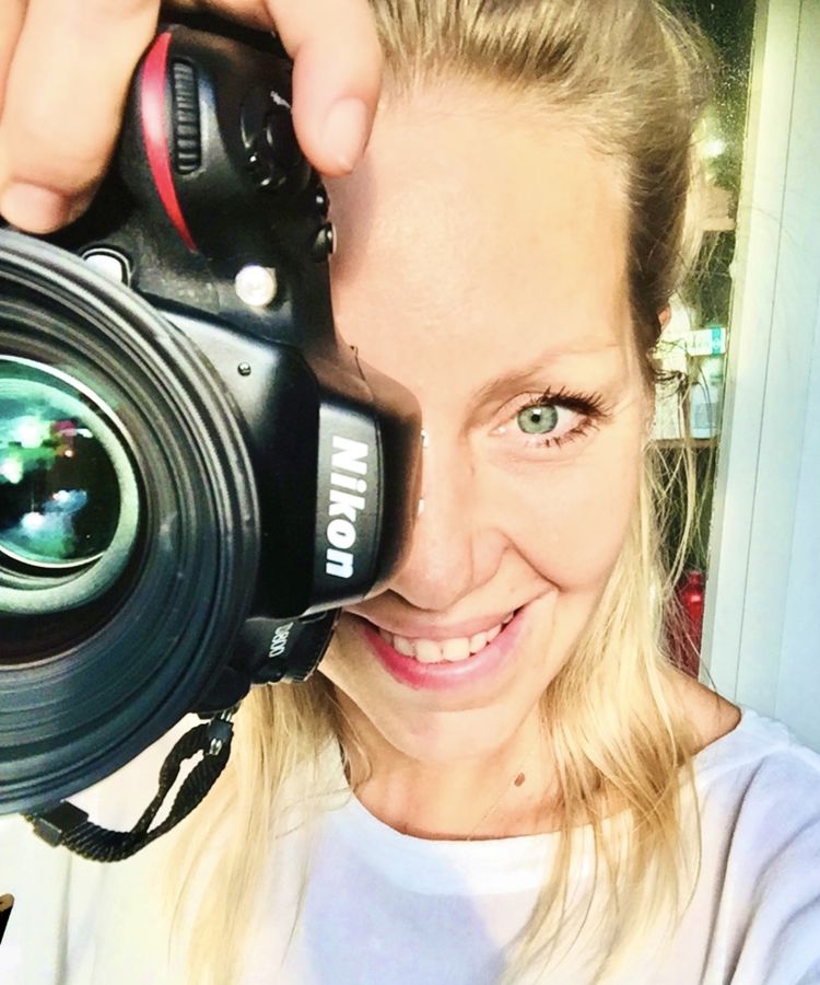 Agnes Slupek with her camera